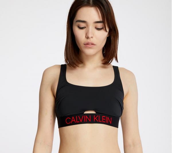 Calvin Klein Square Neck Bralette Black