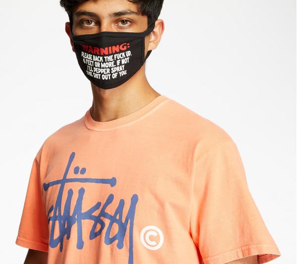 Stüssy Basic Logo Pig. Dyed Tee Neon Orange