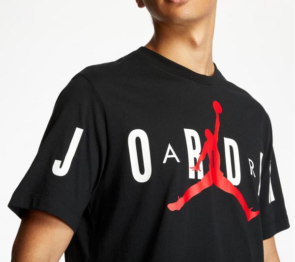 Jordan Brand Stretch Tee Black/ White/ Gym Red