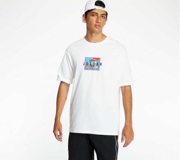 Jordan Poolside Tee White/ Black
