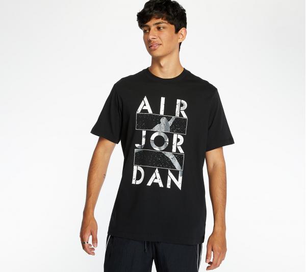 Jordan Air Stencil Tee Black