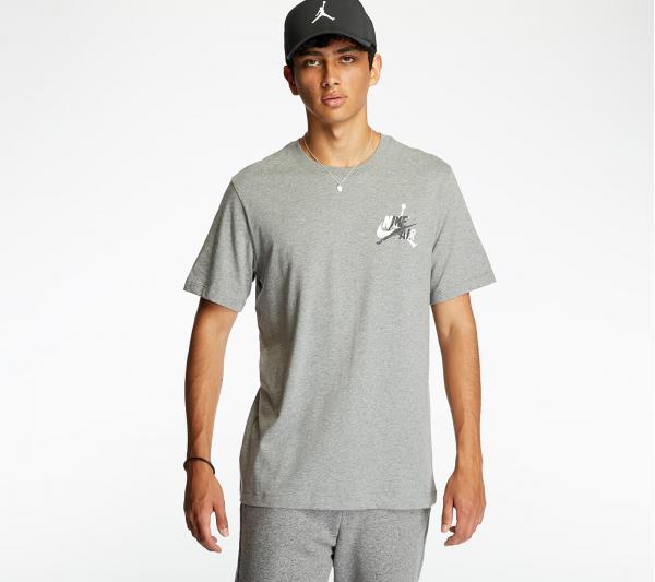 Jordan M J Jumpman Classics Graphic Tee Grey