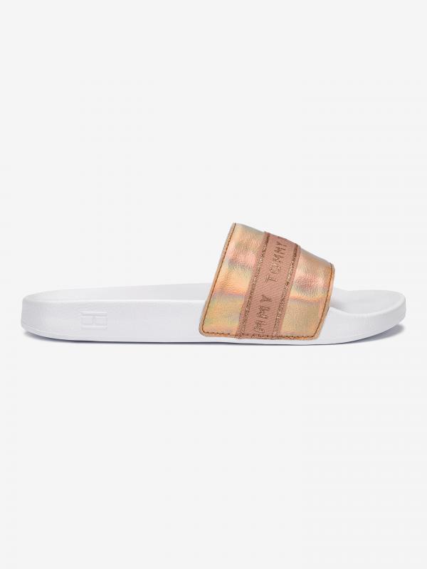 Glitter Strap Pantofle Tommy Hilfiger Růžová