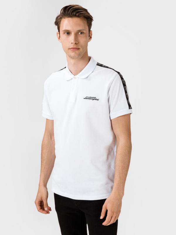 Polo triko Lamborghini Bílá