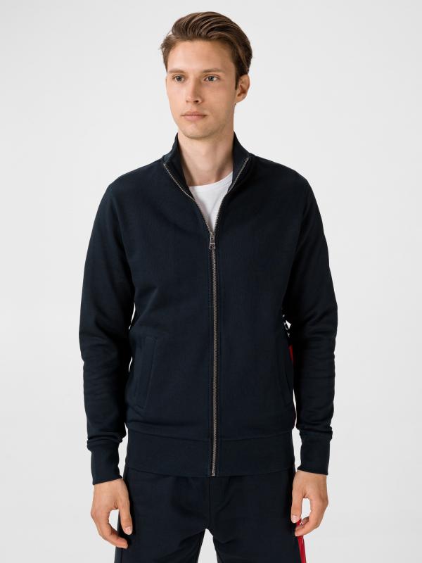 Intarsia Mikina Tommy Hilfiger Modrá