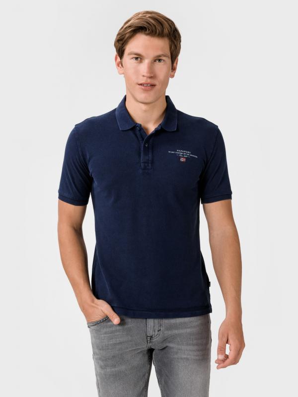 Elbas 3 Polo triko Napapijri Modrá