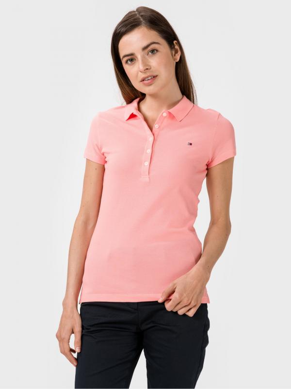 Polo triko Tommy Hilfiger Růžová