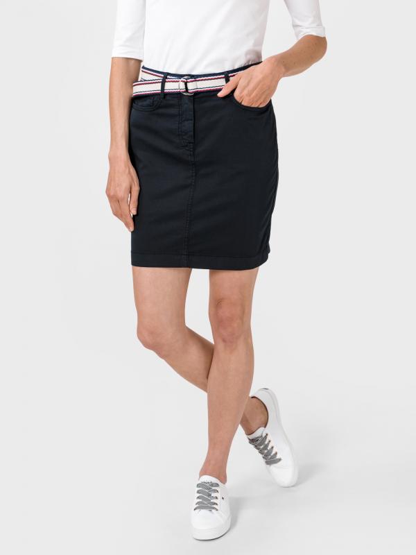Signature Sukně Tommy Hilfiger Modrá