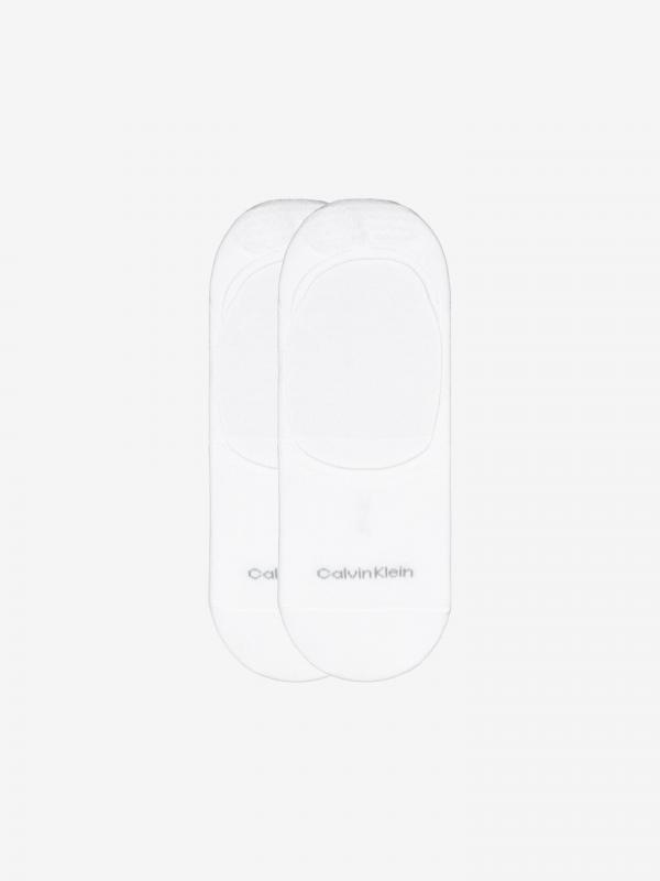 Ponožky 2 páry Calvin Klein Bílá