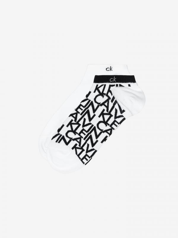 Ponožky 2 páry Calvin Klein Bílá