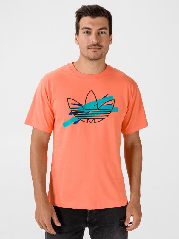 Paintbrush Trefoil Triko adidas Originals Oranžová