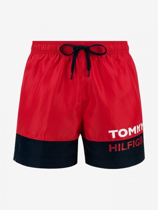 Plavky Tommy Hilfiger Červená