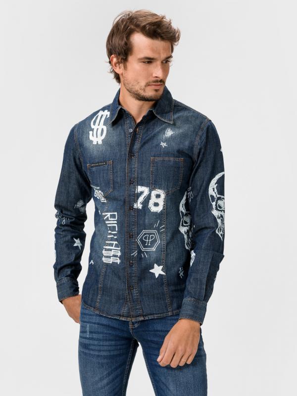 Idol Košile Philipp Plein Modrá