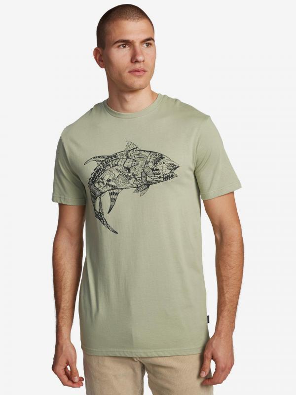 Waterman Tattoo Tuna Triko Quiksilver Zelená