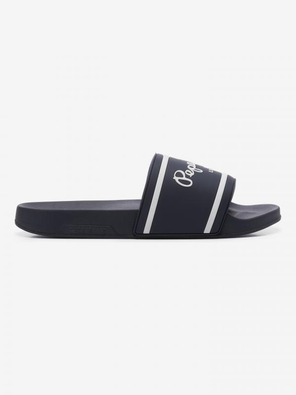 Basic Pantofle Pepe Jeans Modrá