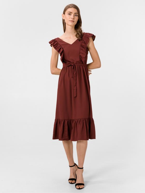 Odette Šaty Vero Moda Červená