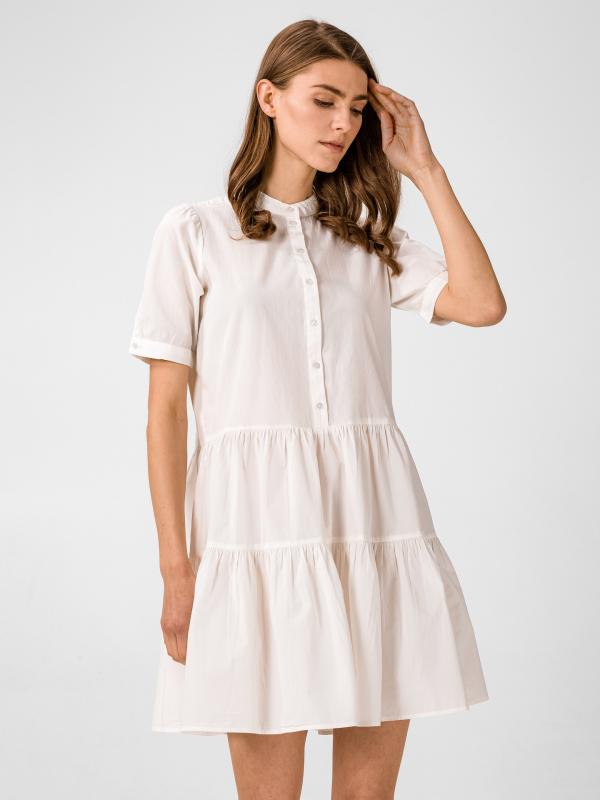 Delta Šaty Vero Moda Bílá