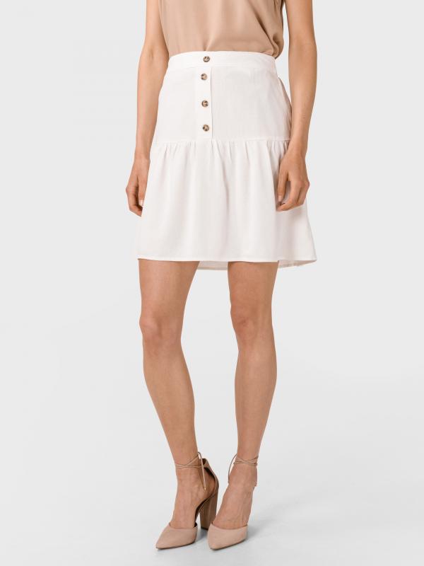 Helen Milo Sukně Vero Moda Bílá