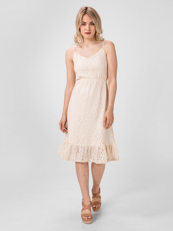 Lea Šaty Vero Moda Béžová