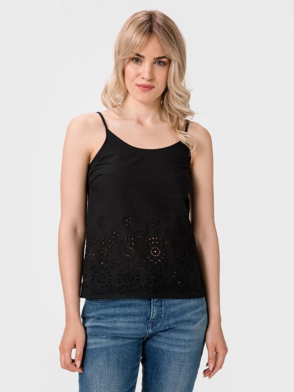 Halo Tílko Vero Moda Černá