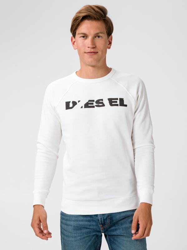 S-Orestes-Bro Mikina Diesel Bílá