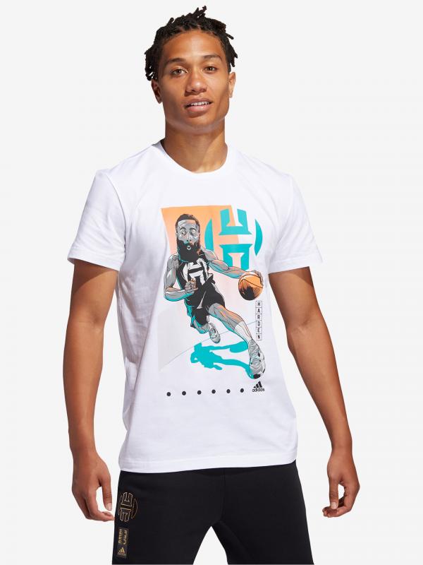 Harden Drive Geek Up Triko adidas Performance Bílá