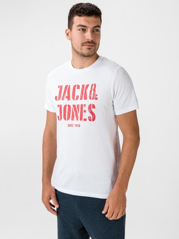 Jay Triko Jack & Jones Bílá