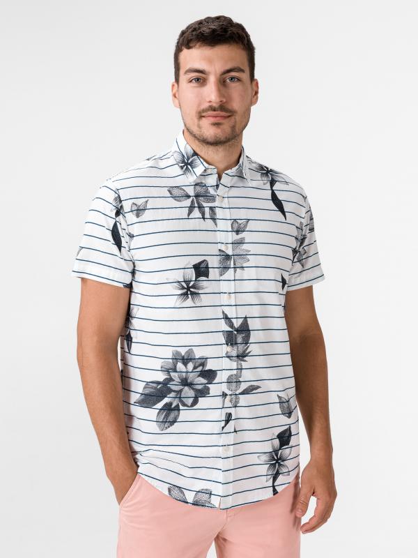 Flower Košile Jack & Jones Bílá