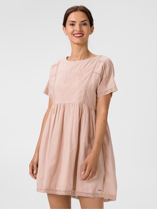 Milena Šaty Pepe Jeans Růžová