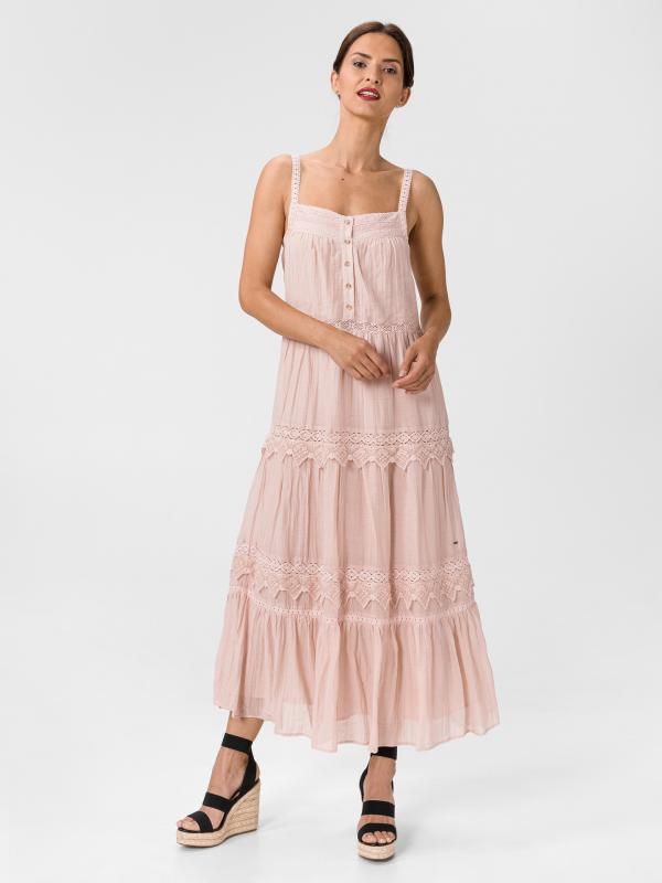 Mariana Šaty Pepe Jeans Růžová