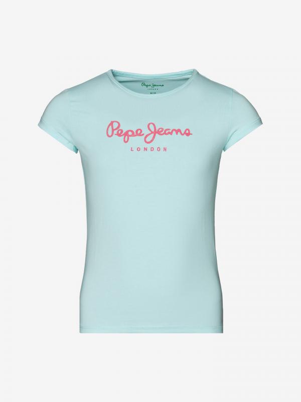 Hana Glitter Triko dětské Pepe Jeans Modrá