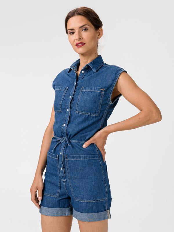 Gemma Overal Pepe Jeans Modrá
