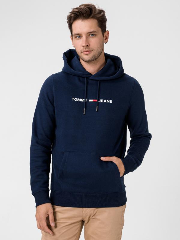 Mikina Tommy Jeans Modrá