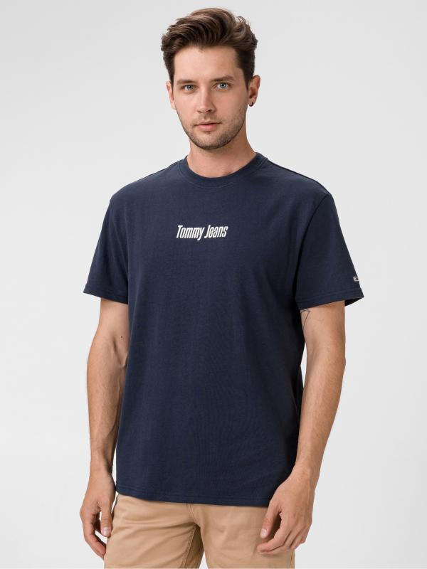 Triko Tommy Jeans Modrá