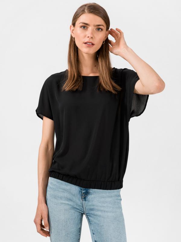 Georgette Top Trussardi Jeans Černá