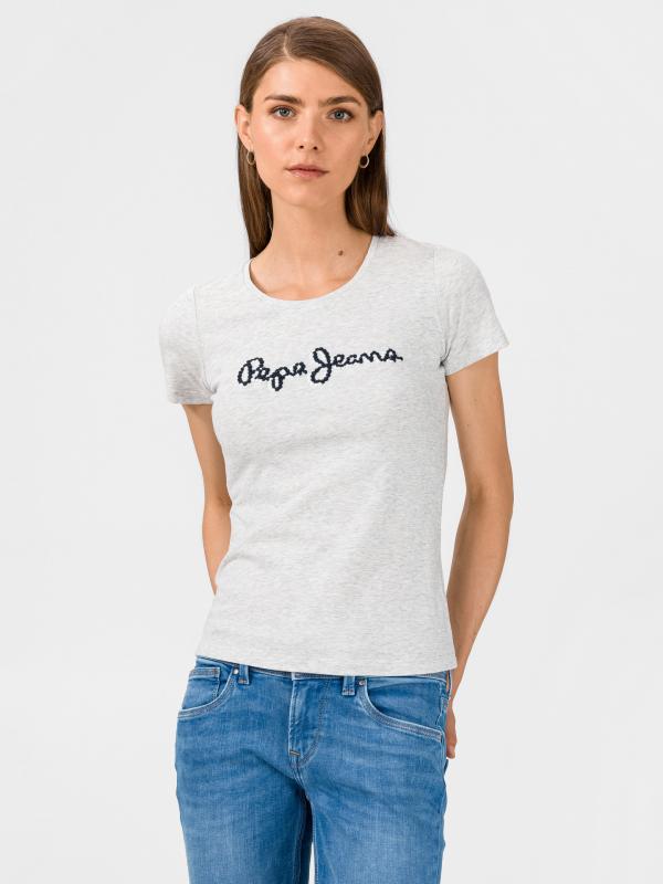 Bambie Triko Pepe Jeans Šedá
