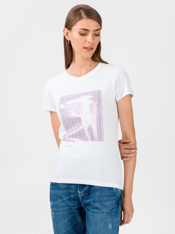 Triko Trussardi Jeans Bílá