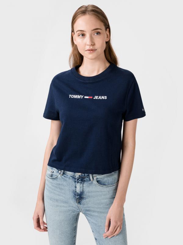Modern Linear Triko Tommy Jeans Modrá