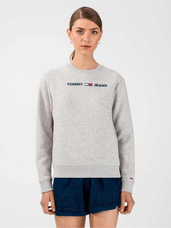 Essential Mikina Tommy Jeans Šedá