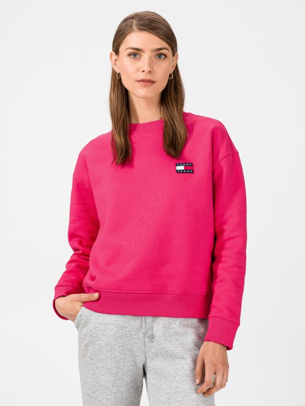 Mikina Tommy Jeans Růžová