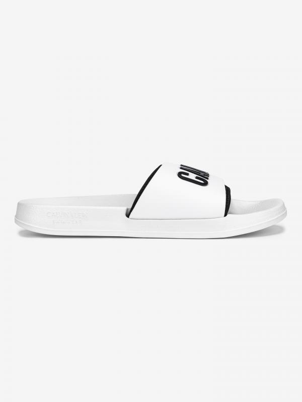 Pantofle Calvin Klein Bílá
