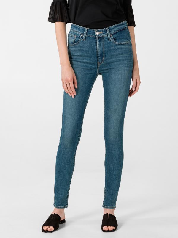 721™ High-waisted Skinny Jeans Levi's® Modrá
