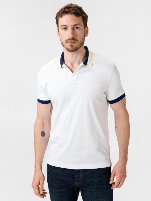 Phillipson 67 Polo triko BOSS Bílá