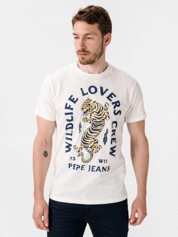 Jett Triko Pepe Jeans Bílá
