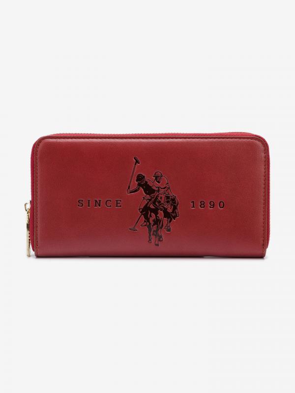 Folsom Large Peněženka U.S. Polo Assn Červená