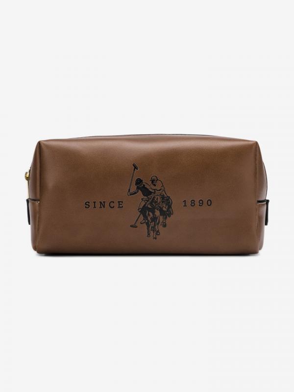 Folsom Large Kosmetická taštička U.S. Polo Assn Hnědá