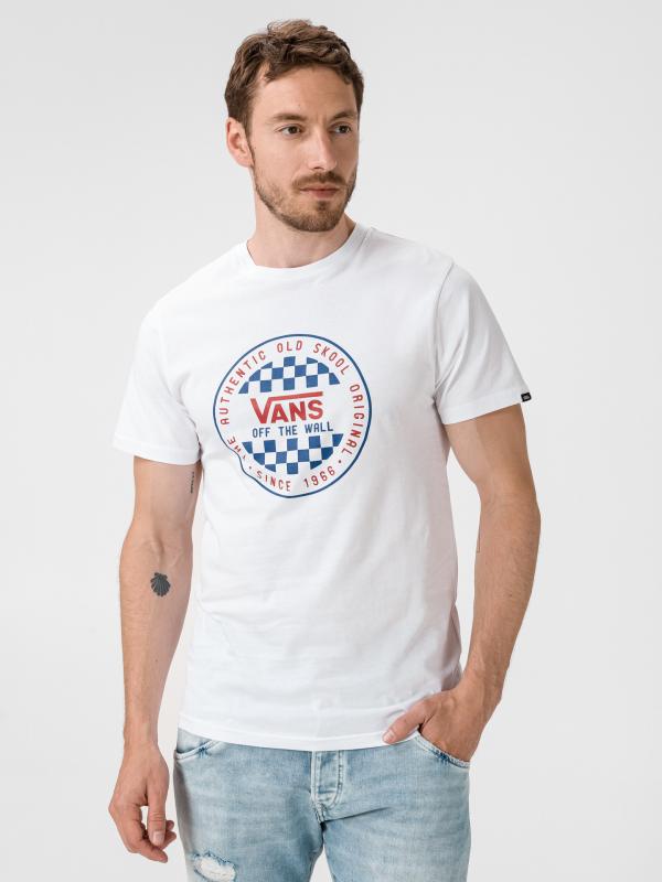 Checker Triko Vans Bílá