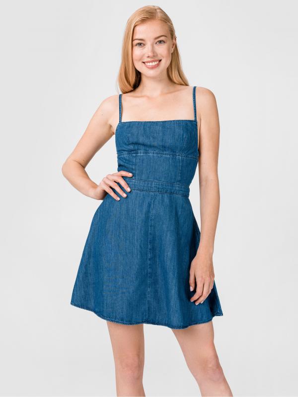 Dazzle Šaty Pepe Jeans Modrá