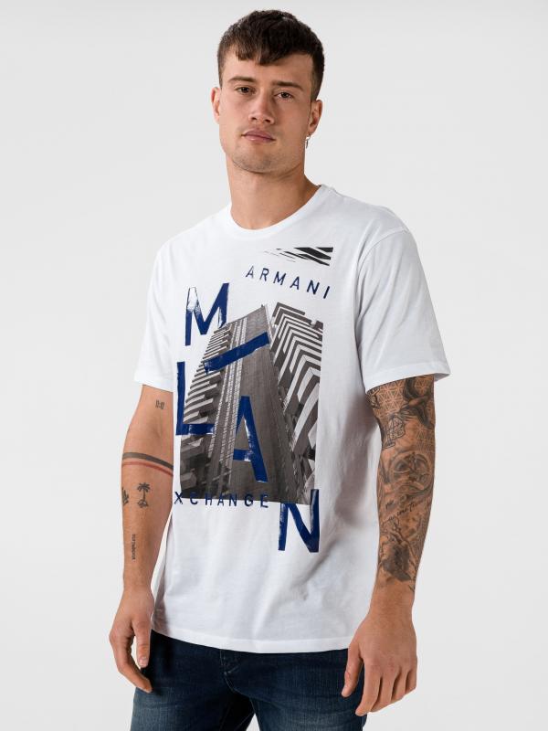Triko Armani Exchange Bílá