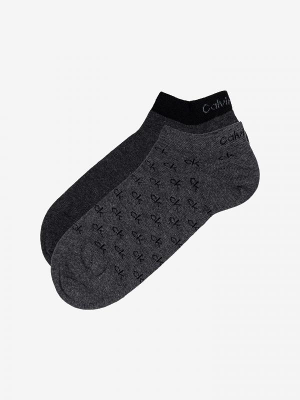 Ponožky 2 páry Calvin Klein Šedá